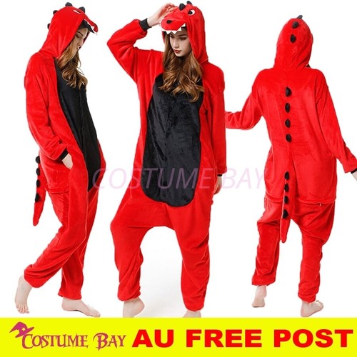 Red dinosaur jumpsuit - jumpsuit, onesie